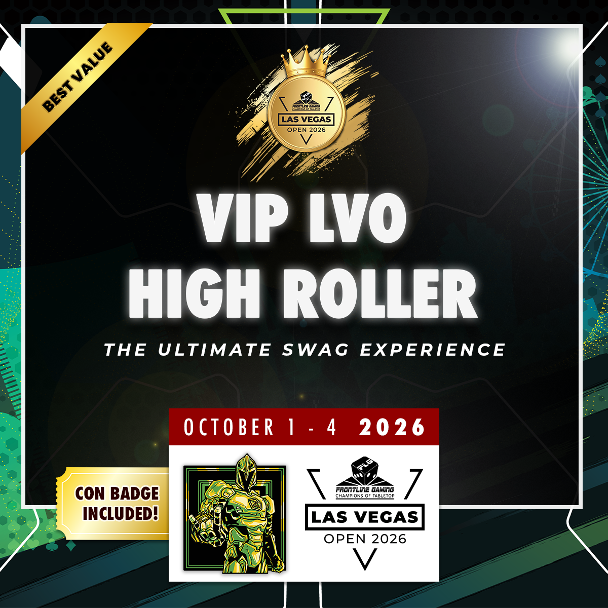 VIP High Roller Package - LVO 2026 | Frontline Gaming