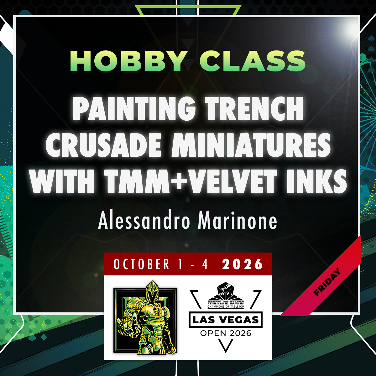 Alessandro Marinone - Painting Trench Crusade miniatures with TMM and Velvet Inks - LVO 2026 Hobby Class