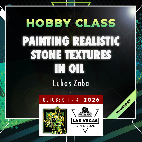 Lukas Zaba - Painting Realistic Stone Textures in Oil - LVO 2026 Hobby Class