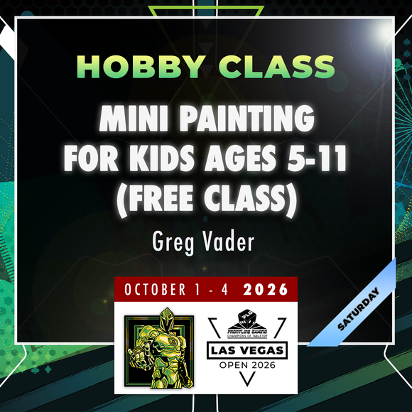 Greg Vader - Mini Painting for Kids (Ages 5-11) - LVO 2026 Hobby Class