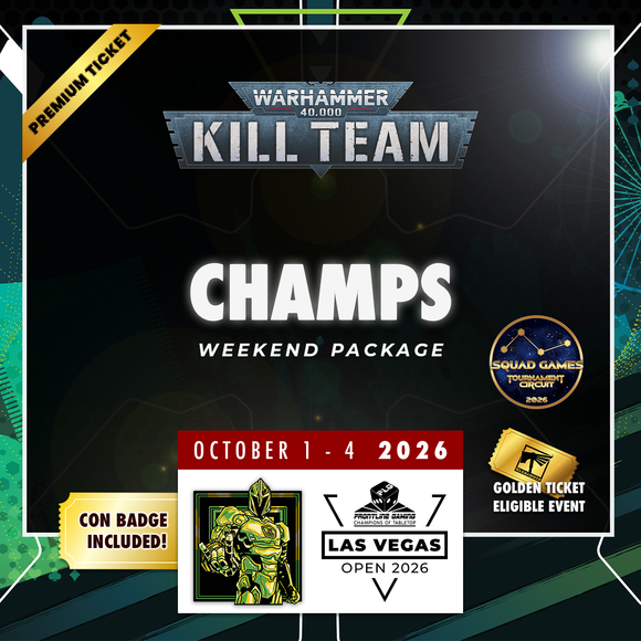 Warhammer Kill Team Championships Premium Package - LVO 2026