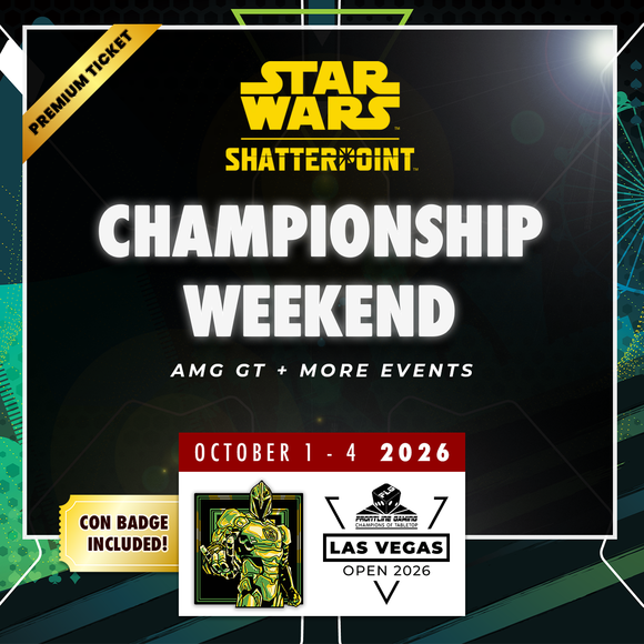 Star Wars: Shatterpoint Championships Premium Package Weekend
