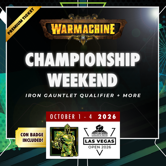 Warmachine Championship Weekend Premium Package - LVO 2026