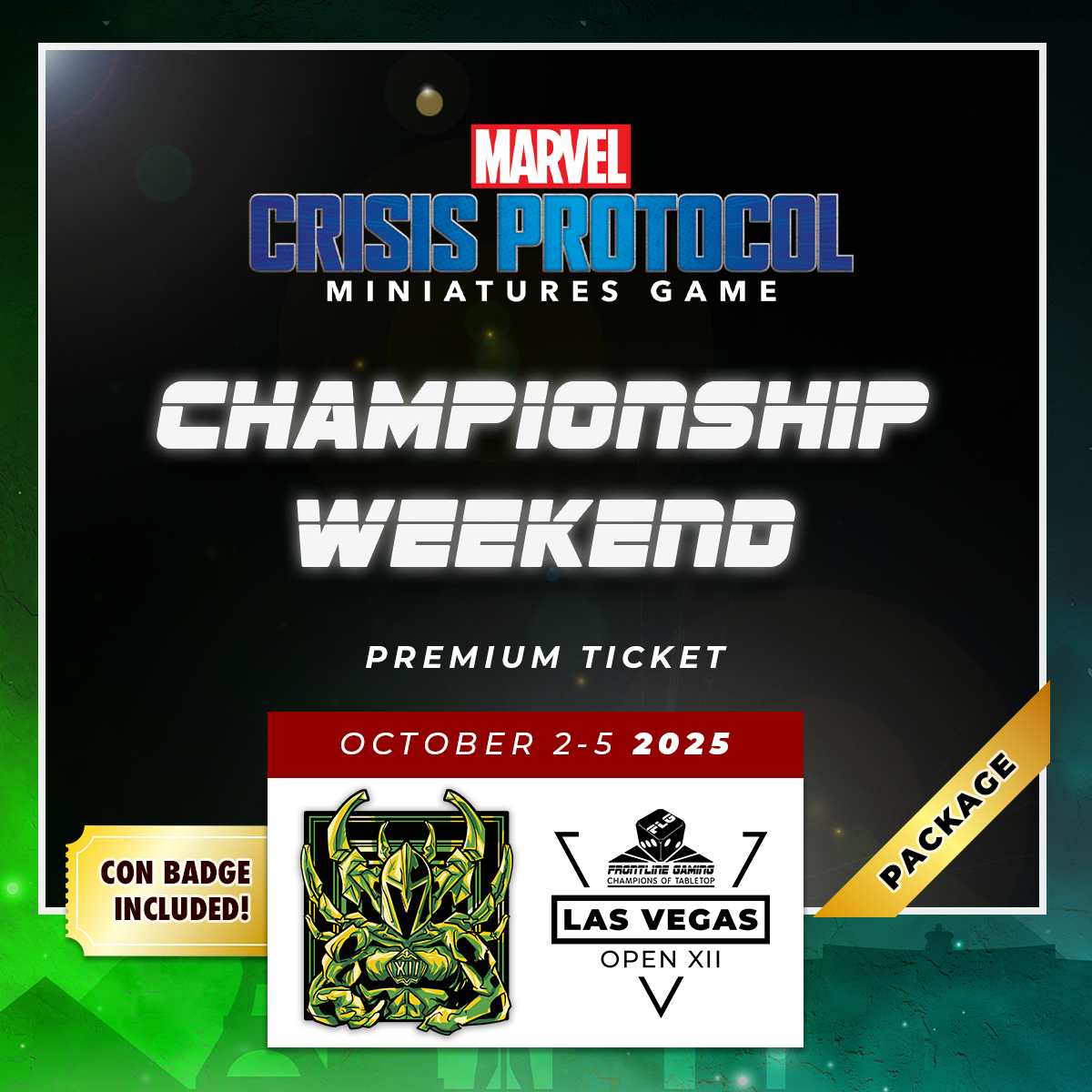 LVO XII - Marvel Crisis Protocol Championship Weekend Package