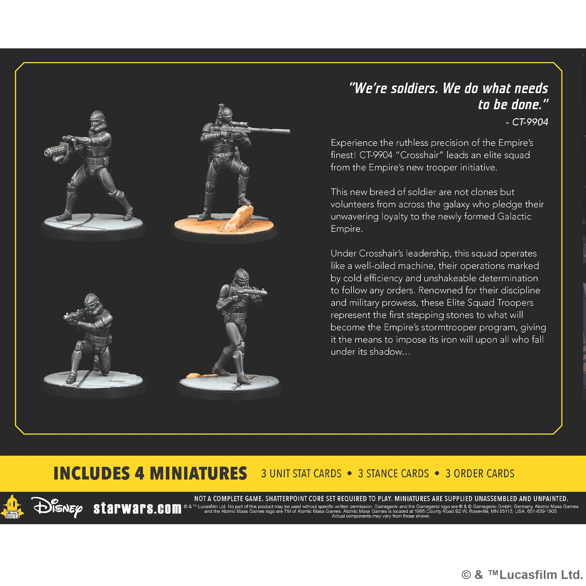 Star Wars Shatterpoint - Good Soldiers Follow Orders Squad Pack