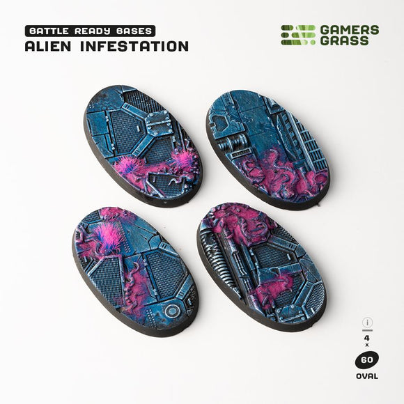 Gamers Grass: Alien Infestation - Oval 60mm (x4)
