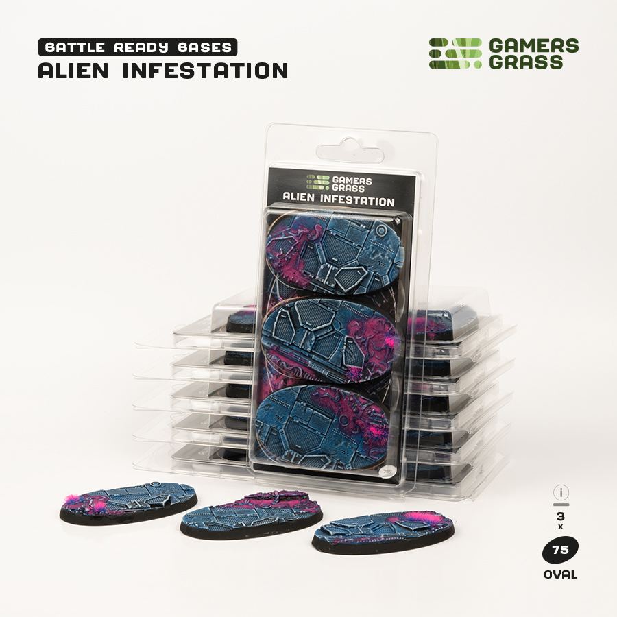 Gamers Grass: Alien Infestation - Oval 75mm (x3)