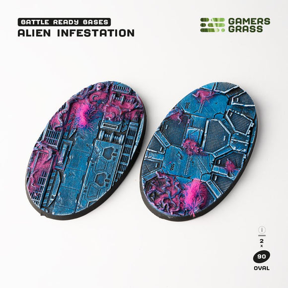 Gamers Grass: Alien Infestation - Oval 90mm (x2)