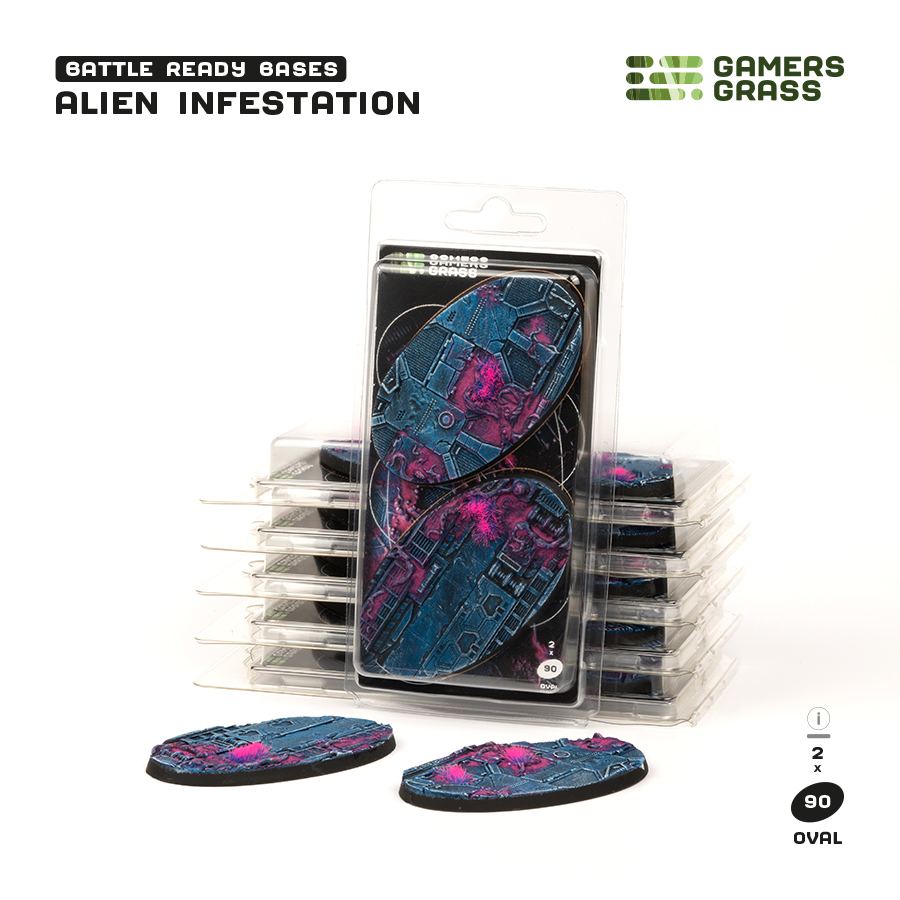 Gamers Grass: Alien Infestation - Oval 90mm (x2)