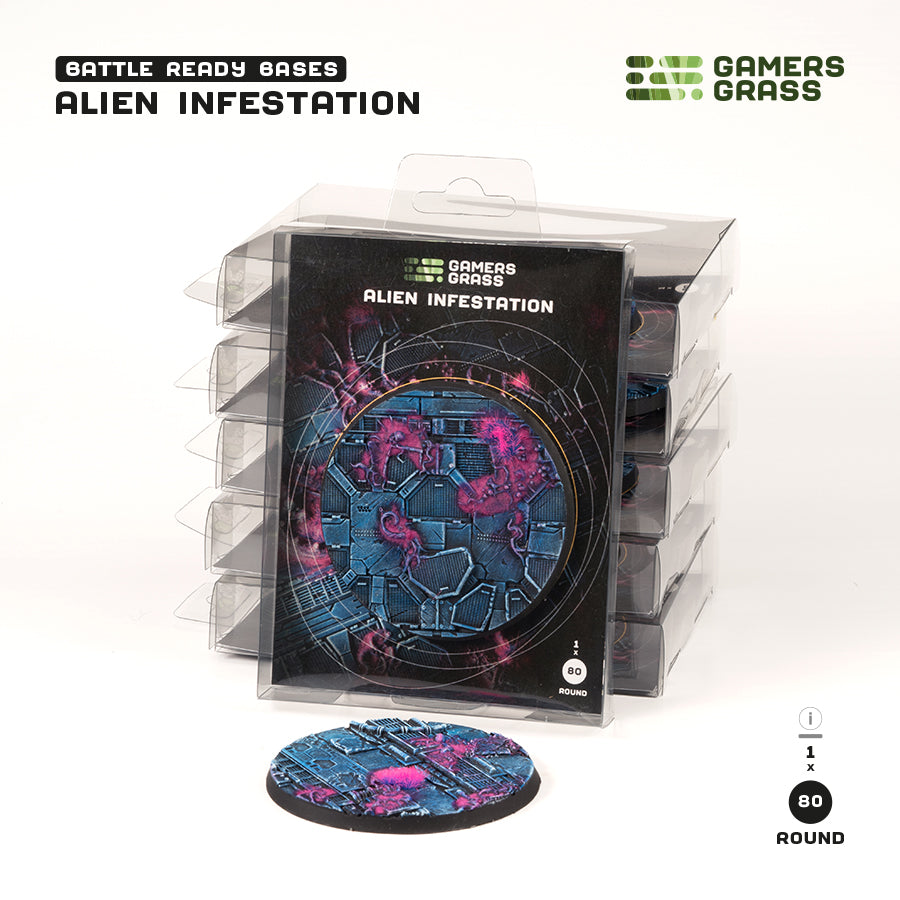 Gamers Grass: Alien Infestation - Round 80mm (x1)