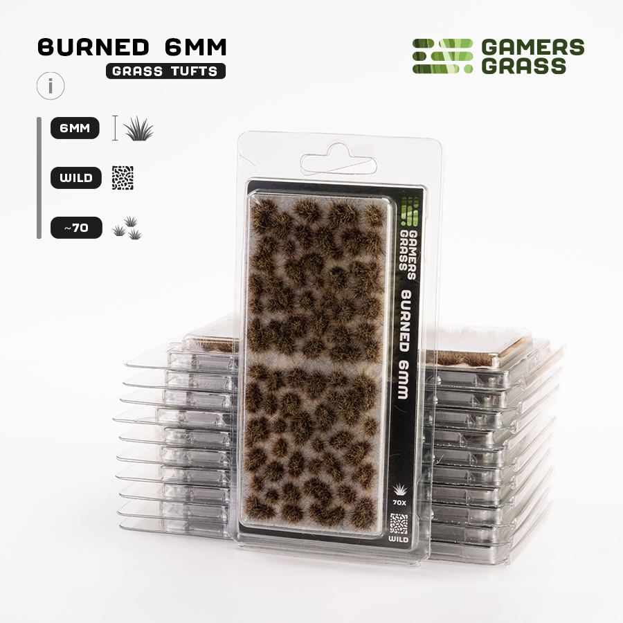 Gamers Grass: Burned Tufts 6mm - Wild