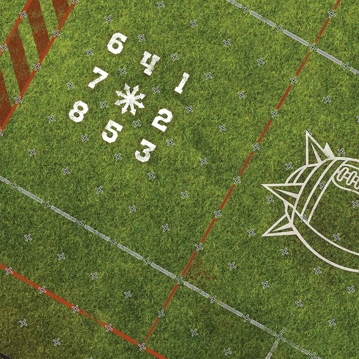 FLG Blood Bowl Grass Pitch Mat