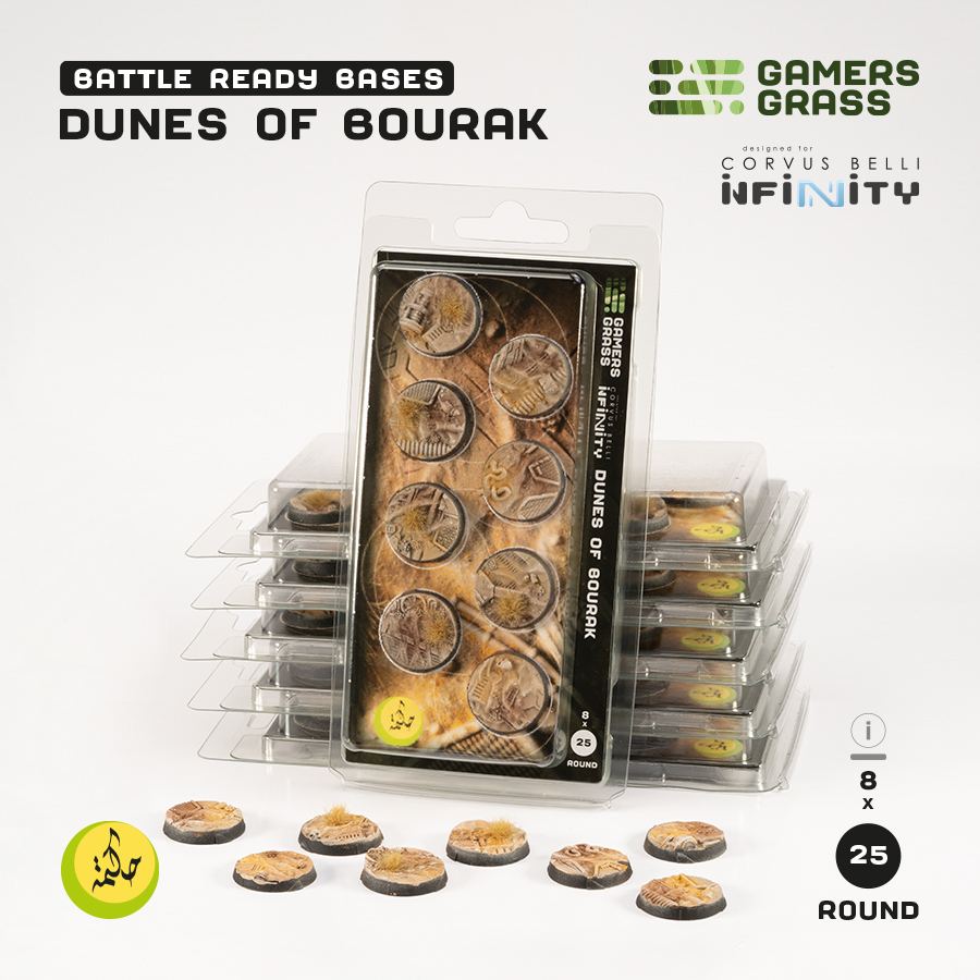 Gamers Grass: Dunes of Bourak - Round 25mm (8x)