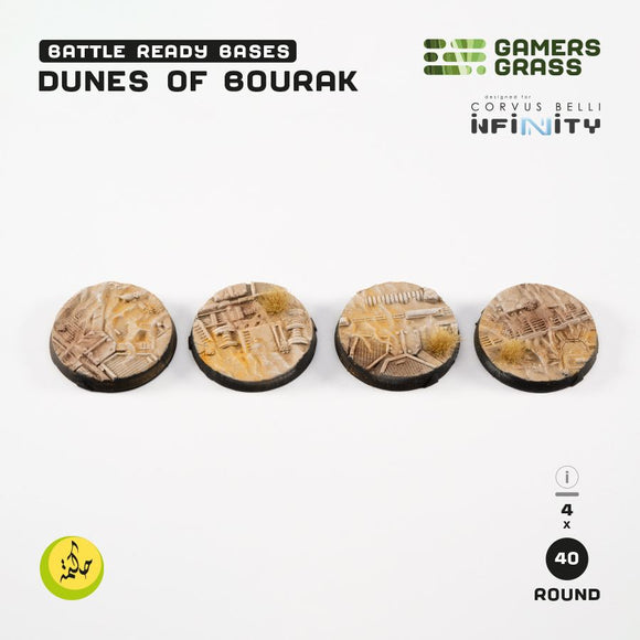 Gamers Grass: Dunes of Bourak - Round 40mm (4x)