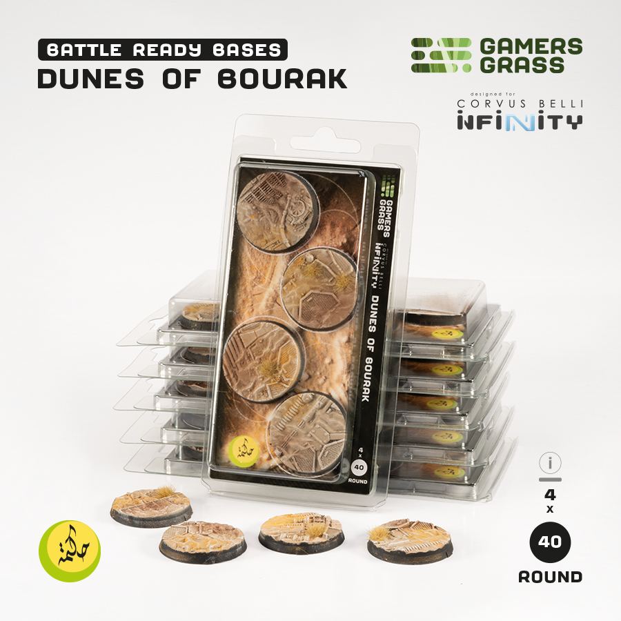 Gamers Grass: Dunes of Bourak - Round 40mm (4x)