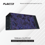 FLG Terran Outpost premium neoprene gaming mat for StarCraft: Tabletop Miniatures Game, 6' x 3' with a 54 x 36 inch play area.