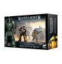 Box for a Warhammer Horus Heresy MKIII Tactical Squad, shown from the front and right side. The front artwork depicts green and yellow armored soldiers in a battlefield scene and reads “WARHAMMER,” “THE HORUS HERESY,” and “MKIII TACTICAL SQUAD.”