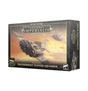 Legion Imperialis Thunderbolt Fighter Squadron miniature set box, shown from the front and right side. The front depicts gray aircraft flying through an orange sky and reads “LEGIONS IMPERIALIS” and “THUNDERBOLT FIGHTER SQUADRON”; the side repeats the title.