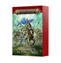A red rectangular Faction Pack box shown at a three-quarter angle, with fantasy warriors riding horses across its illustrated front. The front reads “WARHAMMER AGE OF SIGMAR” and “LUMINETH REALM-LORDS.”
