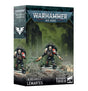 Box for a Blood Angels: Lemartes miniature, with a black-armored, skull-faced warrior in red shoulder armor standing amid rubble before a green ruined city; the side panel repeats the figure. Text reads “WARHAMMER 40,000,” “BLOOD ANGELS,” and “LEMARTES.”