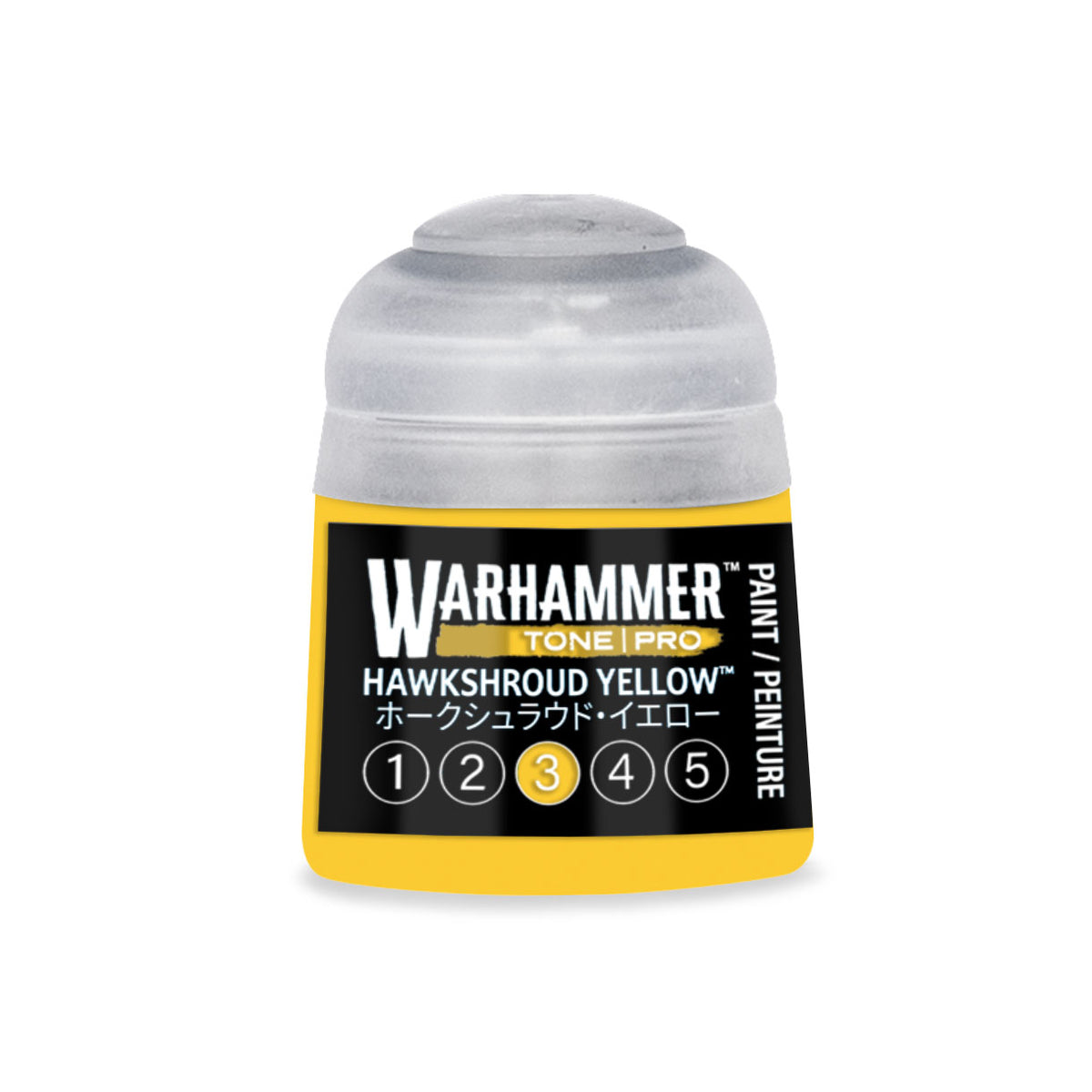 Warhammer Tone Pro: Hawkshroud Yellow 3 paint pot