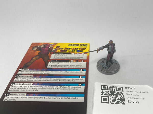 Marvel: Crisis Protocol Baron Zemo DTI-06