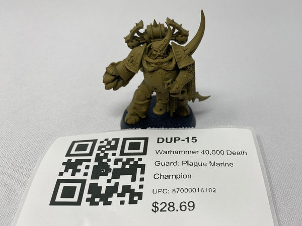 Warhammer 40,000 Death Guard: Plague Marine Champion DUP-15