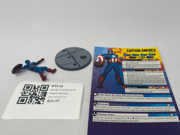 Marvel: Crisis Protocol Captain America DTI-12