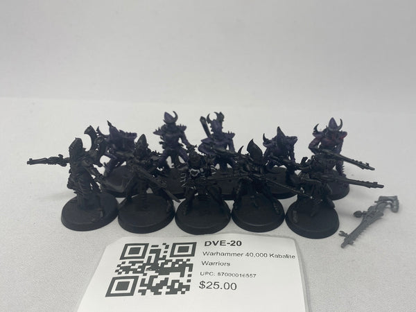 Warhammer 40,000 Kabalite Warriors DVE-20