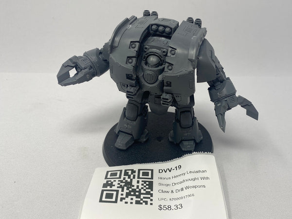 Horus Heresy Leviathan Siege Dreadnought With Claw & Drill Weapons DVV-19