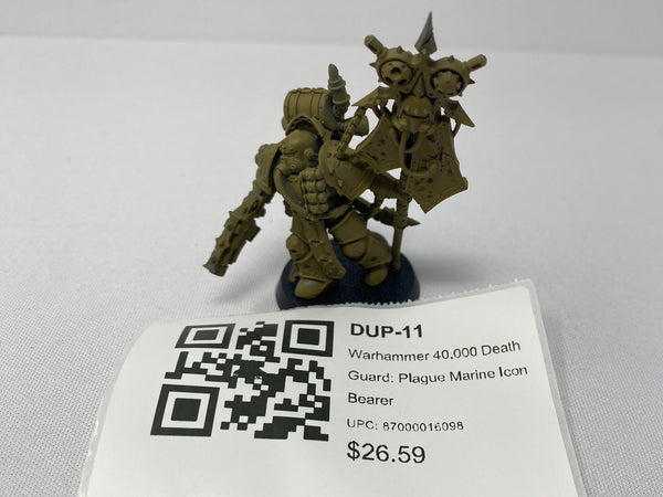 Warhammer 40,000 Death Guard: Plague Marine Icon Bearer DUP-11