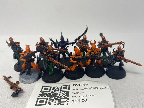 Warhammer 40,000 Kabalite Warriors DVE-19