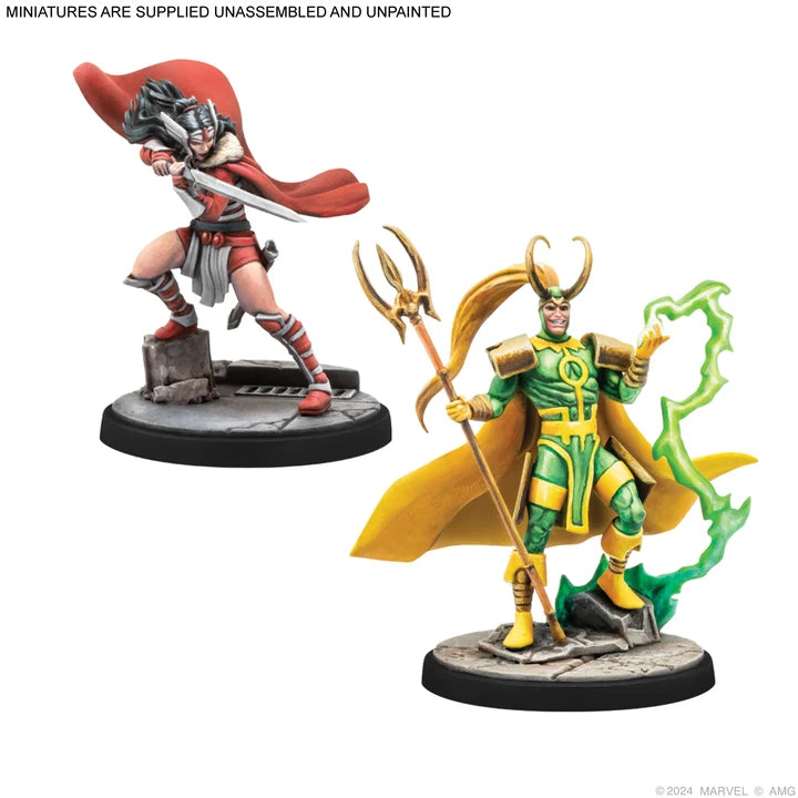 Marvel: Crisis Protocol - Mighty Thor, Lady Sif, Thor, Hero of Midgard & Loki, Prince of Lies