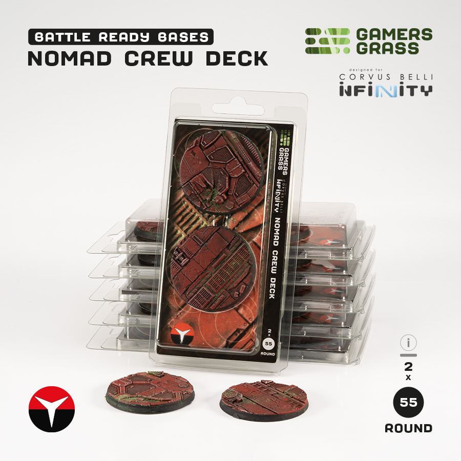 Gamers Grass: Nomad Crew Deck - Round 55mm (2x)