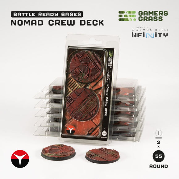 Gamers Grass: Nomad Crew Deck - Round 55mm (2x)