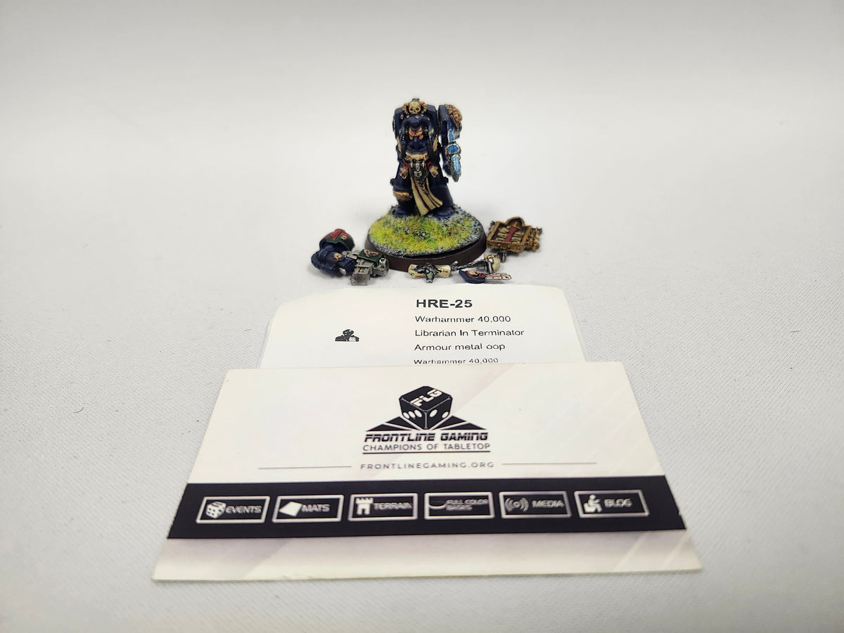 Warhammer 40,000 Librarian In Terminator Armour metal oop HRE-25