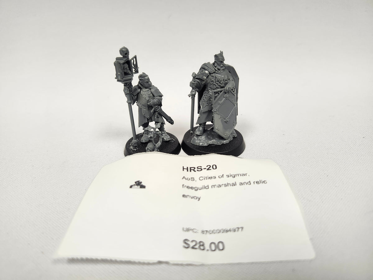 AoS, Cities of sigmar, freeguild marshal and relic envoy HRS-20