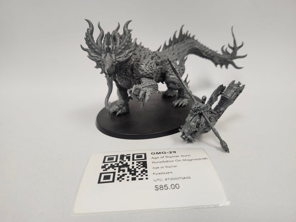 Age of Sigmar Auric Runefather On Magmadroth GMG-29