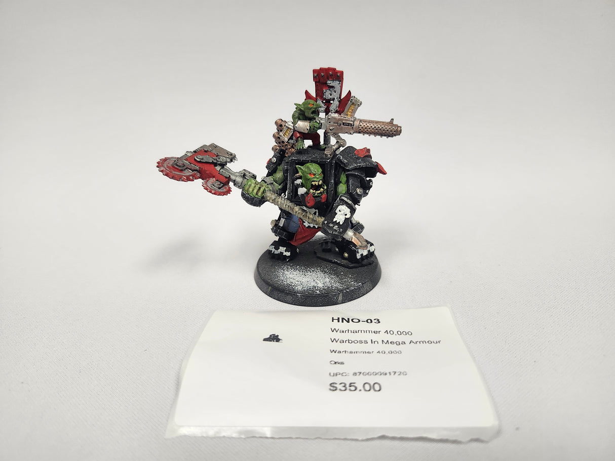 Warhammer 40,000 Warboss In Mega Armour HNO-03