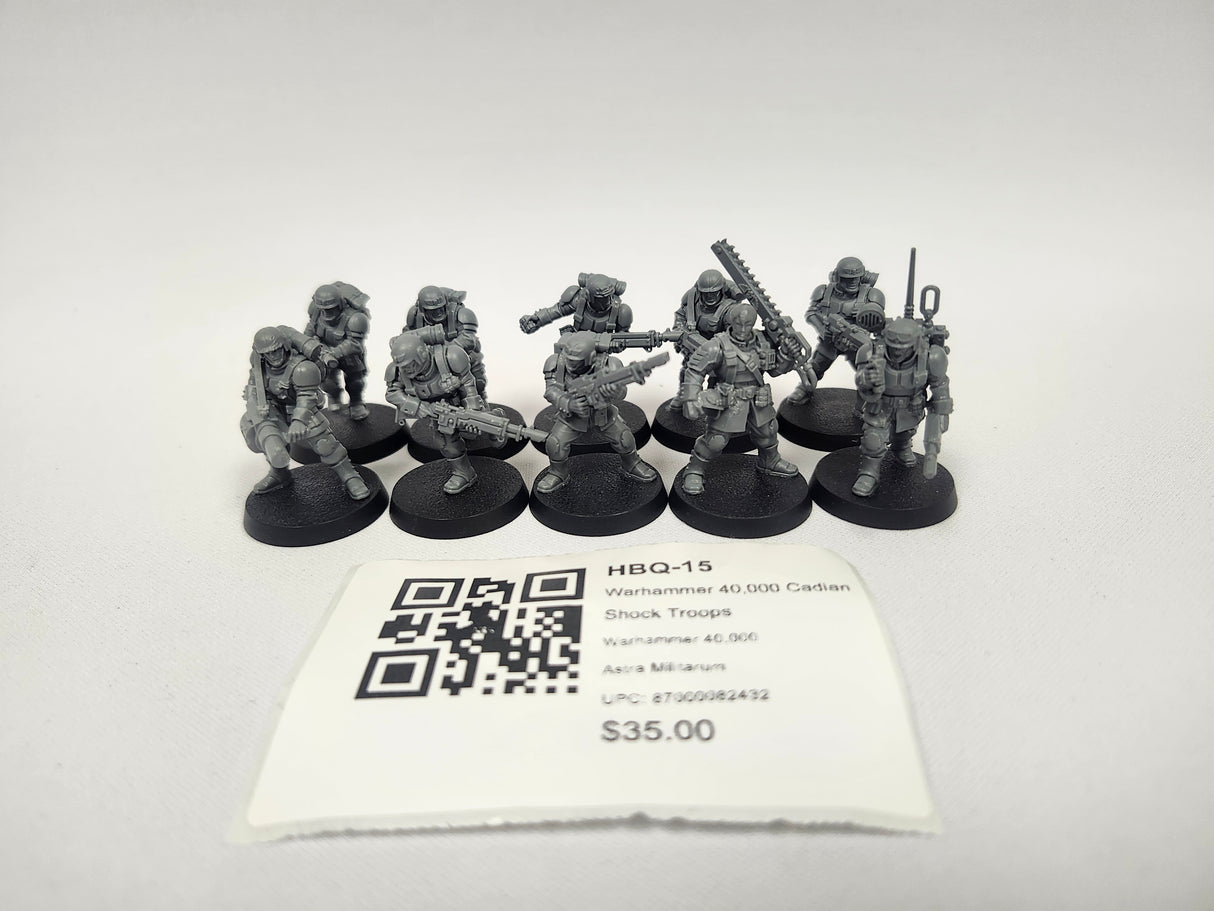 Warhammer 40,000 Cadian Shock Troops HBQ-15