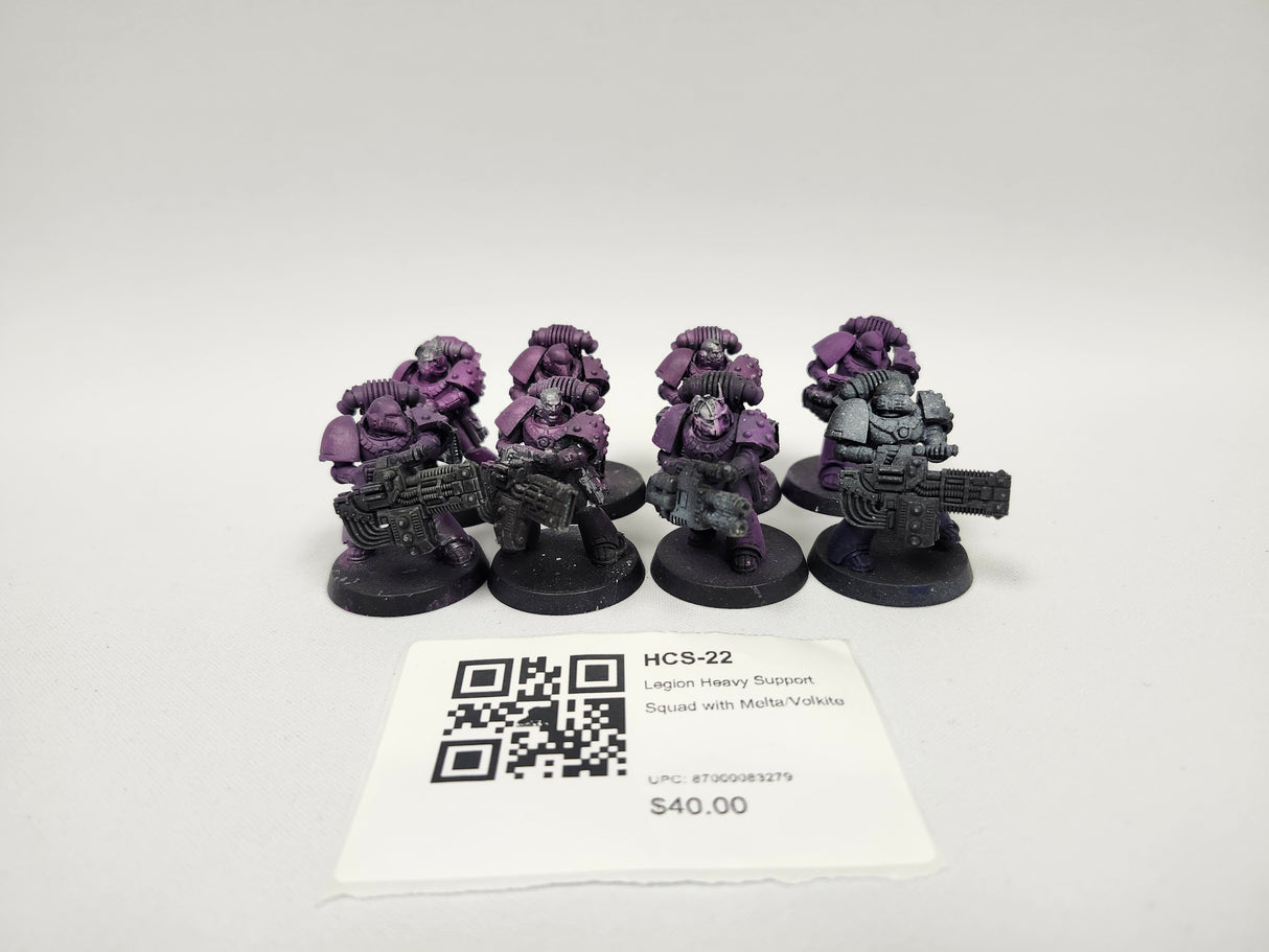 Legion Heavy Support Squad with Melta/Volkite HCS-22