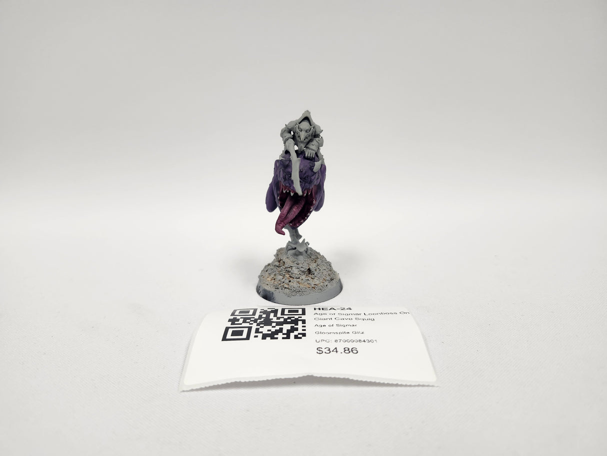 Age of Sigmar Loonboss On Giant Cave Squig HEA-24