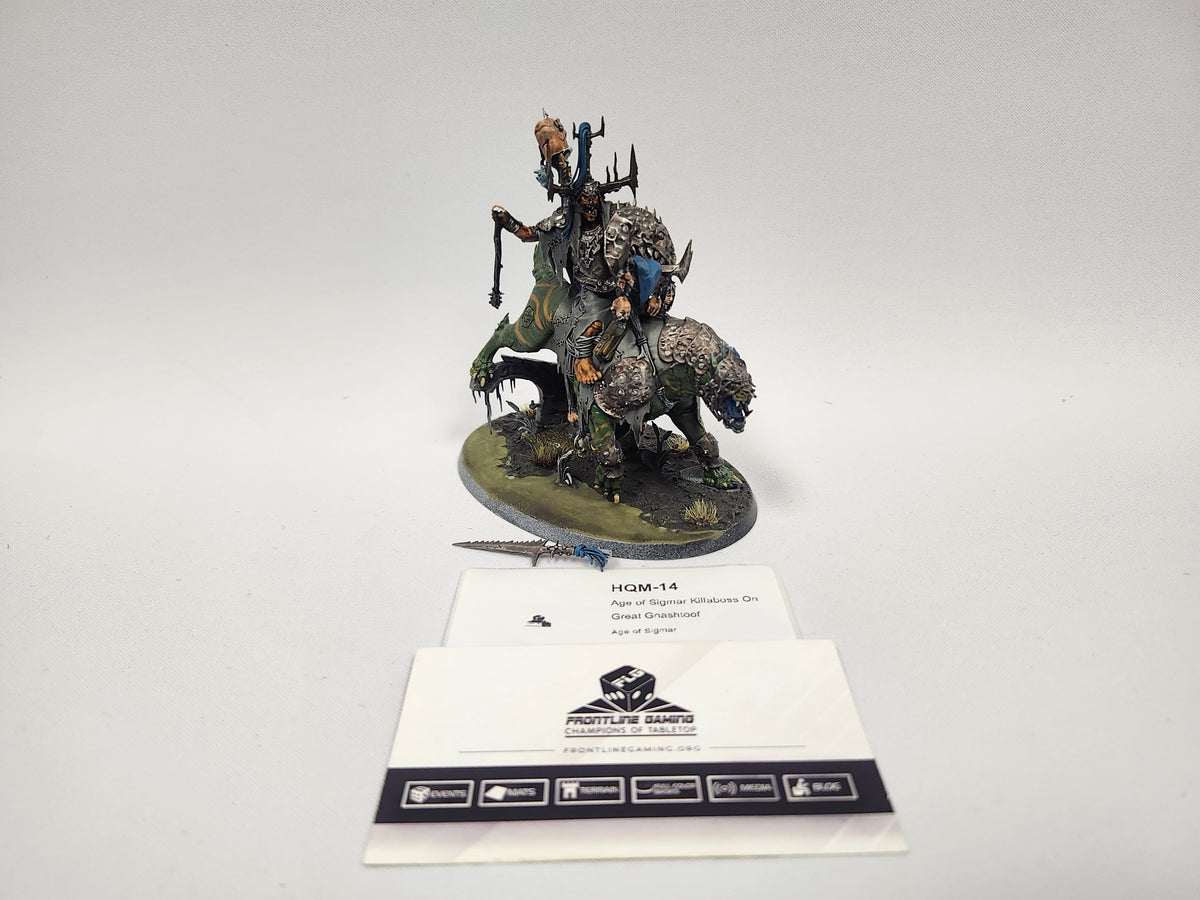 Age of Sigmar Killaboss On Great Gnashtoof HQM-14