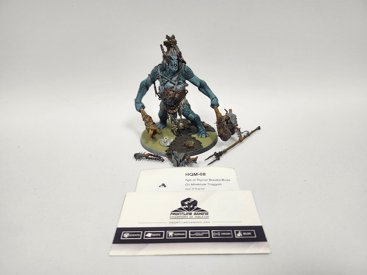 Age of Sigmar Breaka-Boss On Mirebrute Troggoth HQM-08
