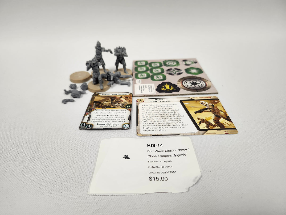 Star Wars: Legion Phase 1 Clone Troopers Upgrade HIS-14