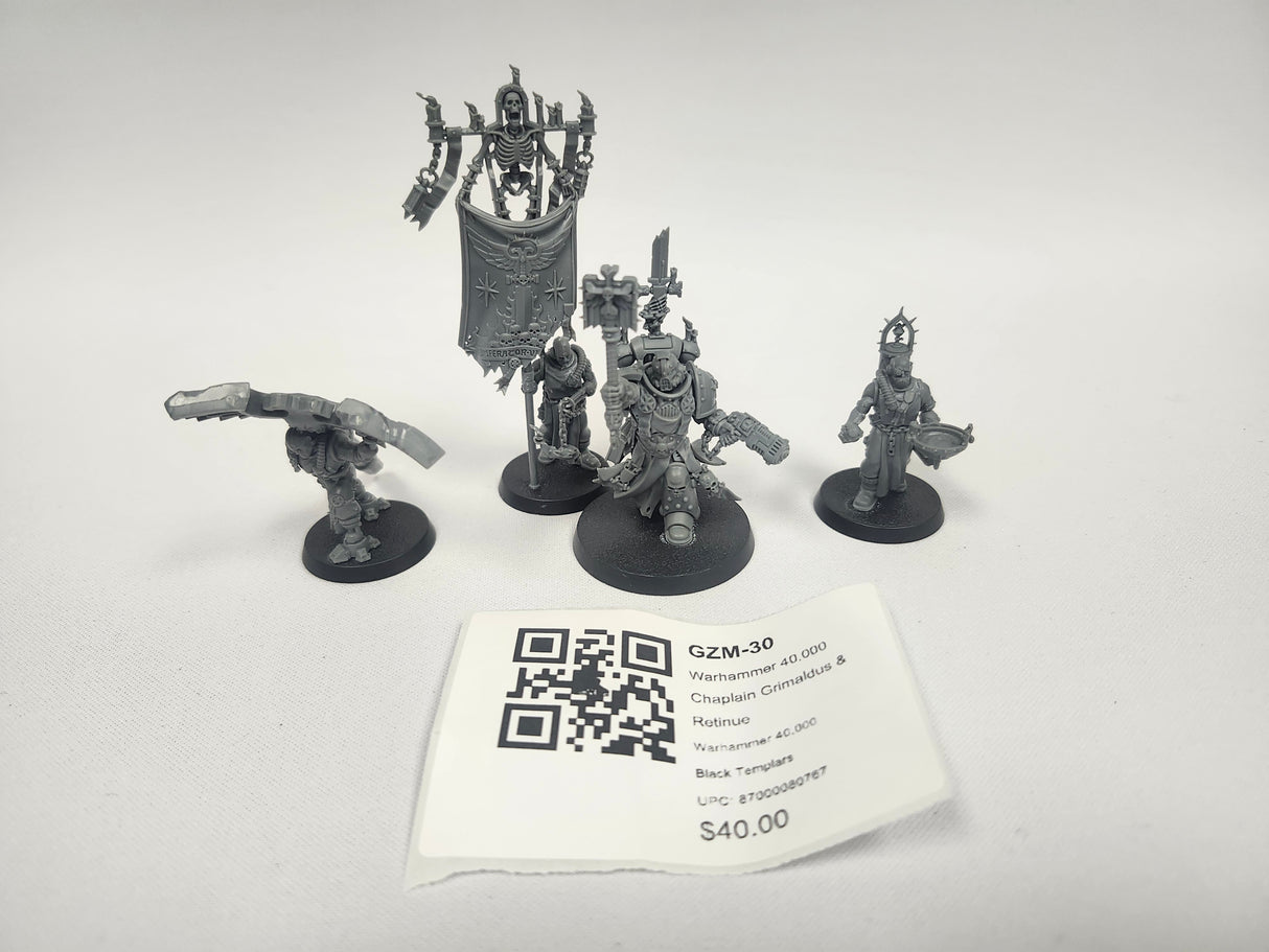 Warhammer 40,000 Chaplain Grimaldus & Retinue GZM-30
