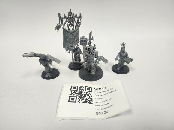 Warhammer 40,000 Chaplain Grimaldus & Retinue GZM-30