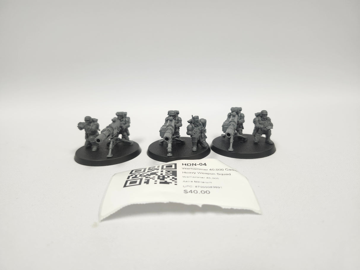 Warhammer 40,000 Cadian Heavy Weapon Squad HDN-04