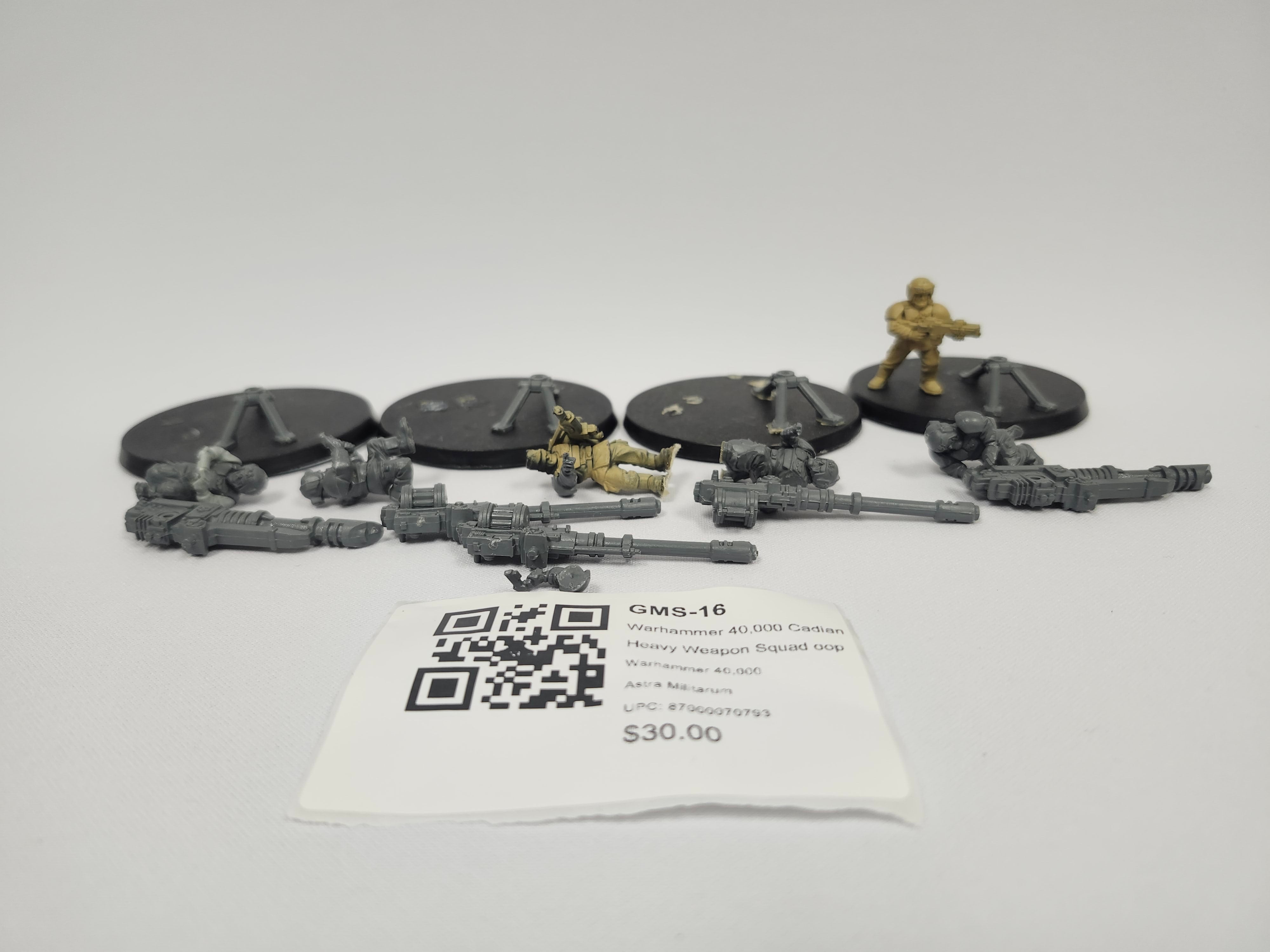 Warhammer 40,000 Cadian Heavy Weapon Squad oop GMS-16