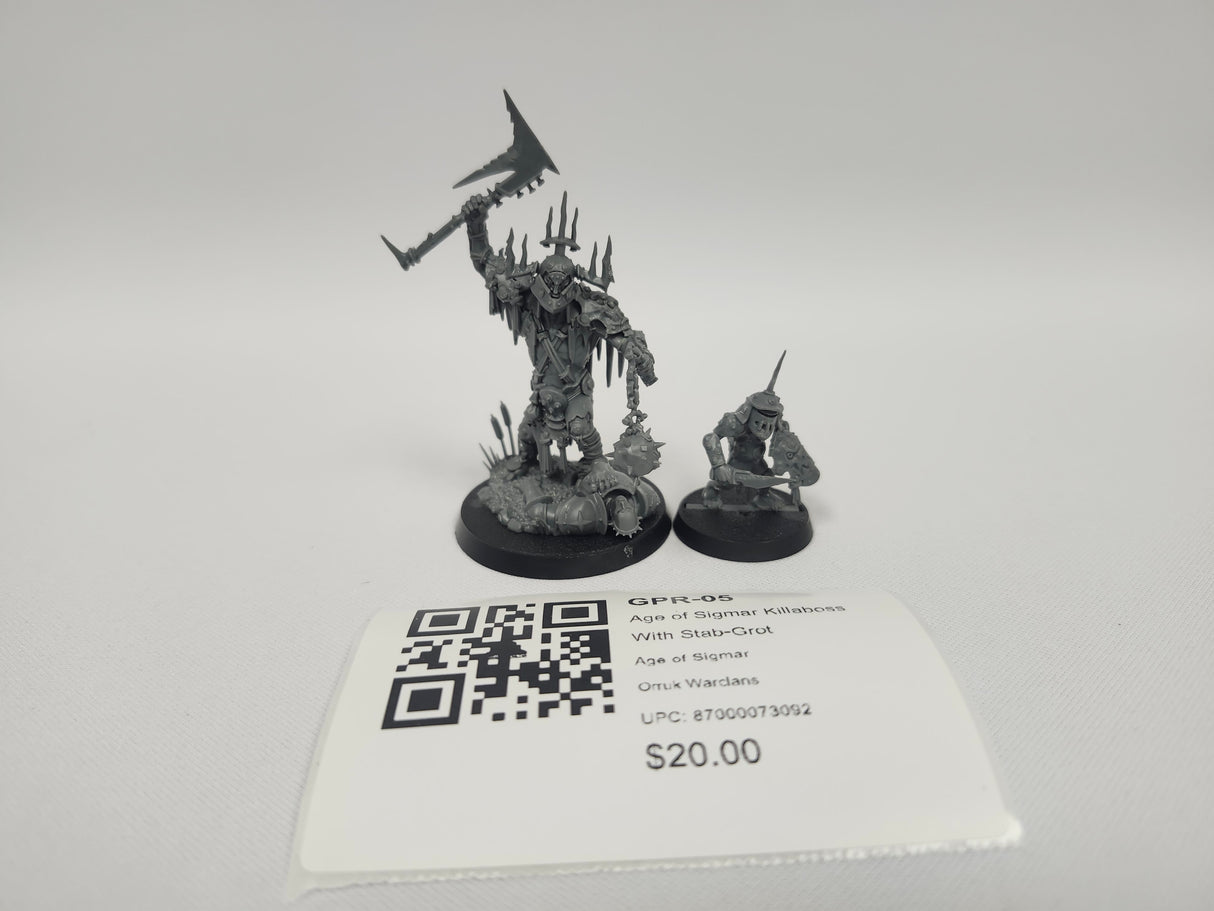 Age of Sigmar Killaboss With Stab-Grot GPR-05